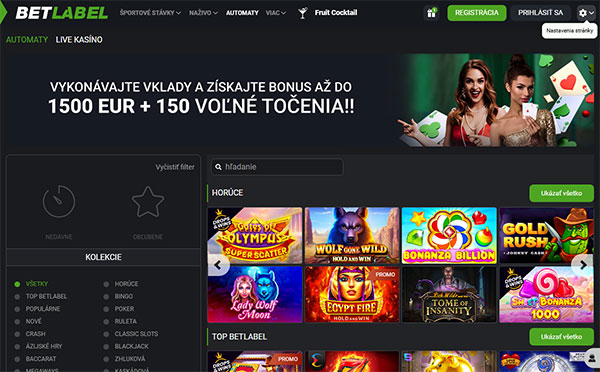 BetLabel Casino Slovensko